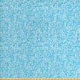 thumbnail image 1 of Ambesonne Mosaic Fabric by the Yard Upholstery, Monochrome Minimal Triangles, 5 Yards, Aqua Ceil Blue, 1 of 4