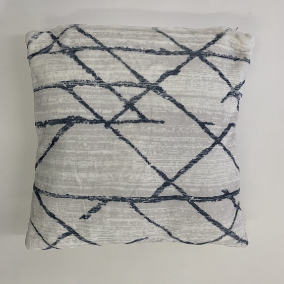 Mosaic Faux Chinchilla Feel Print Pillow