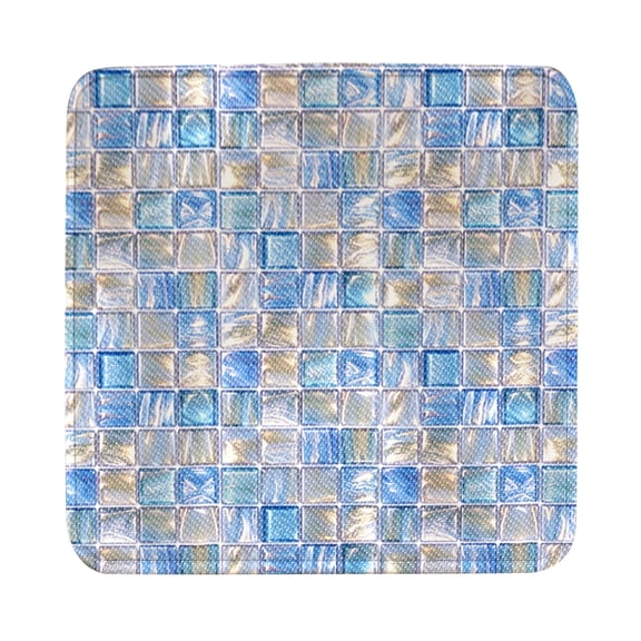 Mosaic Grid Ice Silk Cooling Seat Cushion Non Slip Breathable Ergonomic Chair Pad Safe Durable Corrosion Resistant for Summer Home Office Dining Indoor Use 15.74 × 15.74 Inch