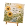 thumbnail image 1 of Mosaic Kits for Adults, This Is The Day Inspirational Scripture Acrylic Panel Craft Set, Full Craft Accessories with Stand, Sunflower Religious Table Decor for Relaxing Leisure DIY Projects, 1 of 7