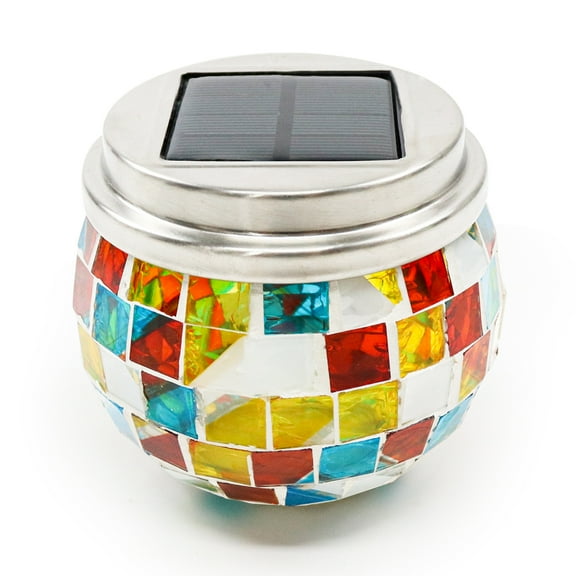Mosaic Led Garden Ball Lights Solar Outdoor Waterproof Lights, Garden Decor Christmas Gifts, Garden,Patio,Pathway,Yard Decor Light