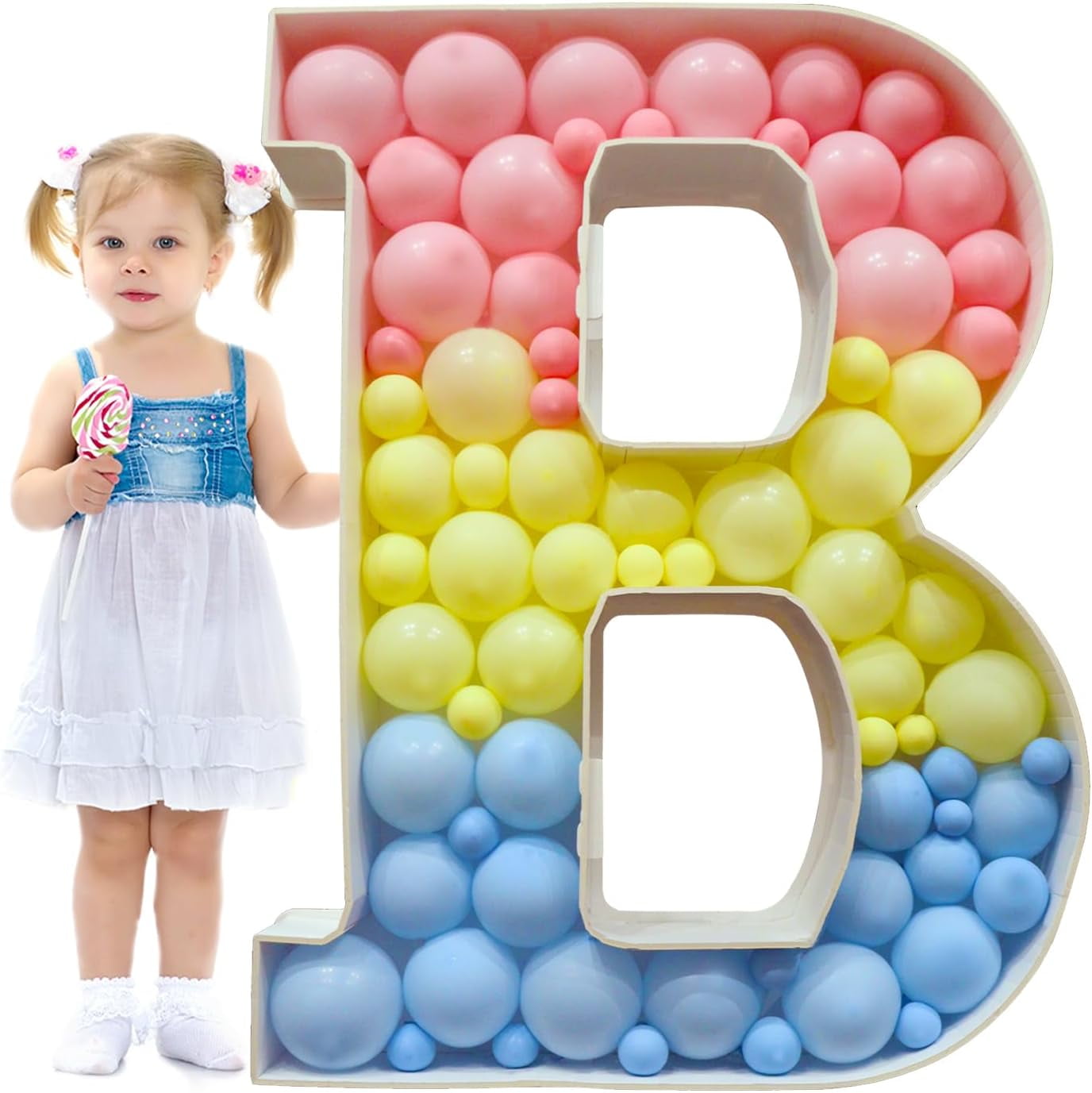 Mosaic Letters for Balloons, 3FT Marquee Letters Balloon Frame, Giant ...