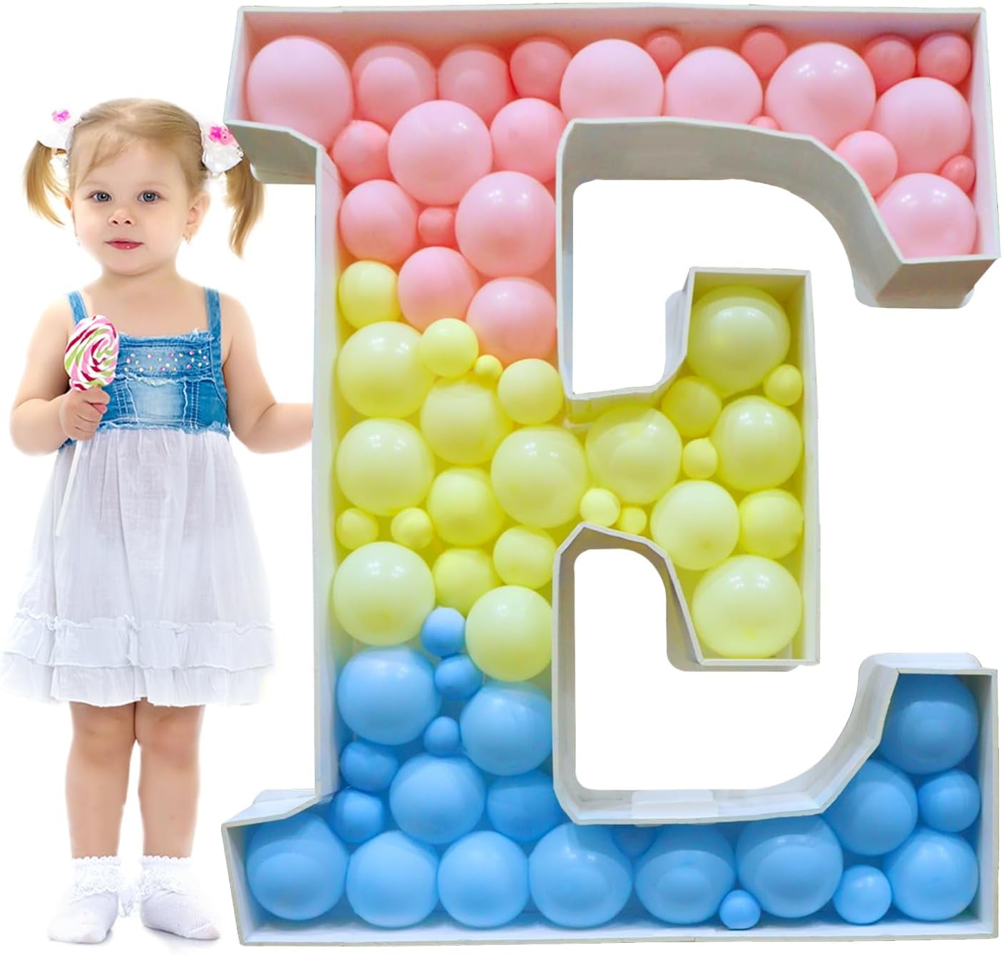 Mosaic Letters for Balloons, 3FT Marquee Letters Balloon Frame, Giant ...
