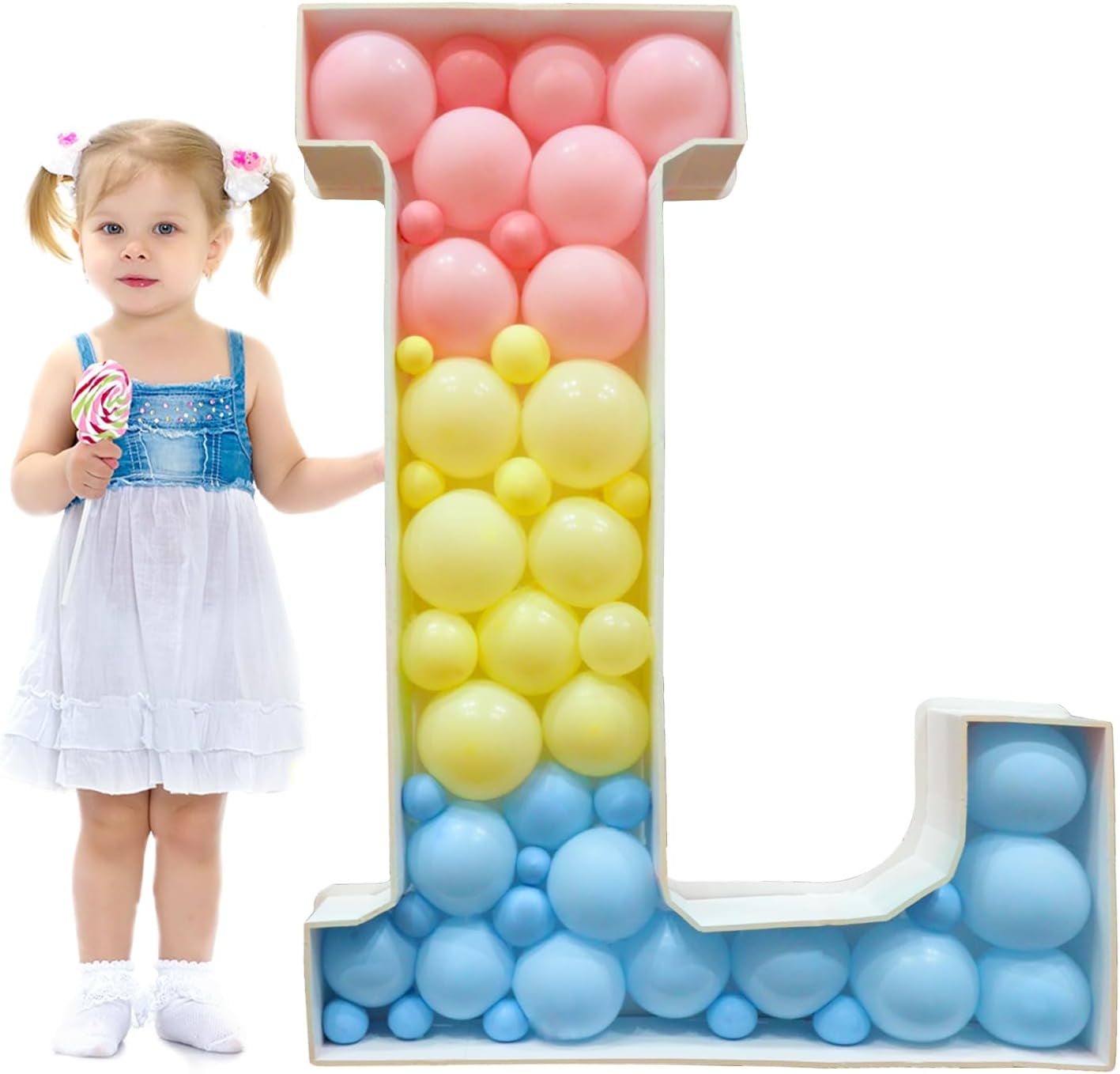 Mosaic Letters for Balloons, 3FT Marquee Letters Balloon Frame, Giant ...