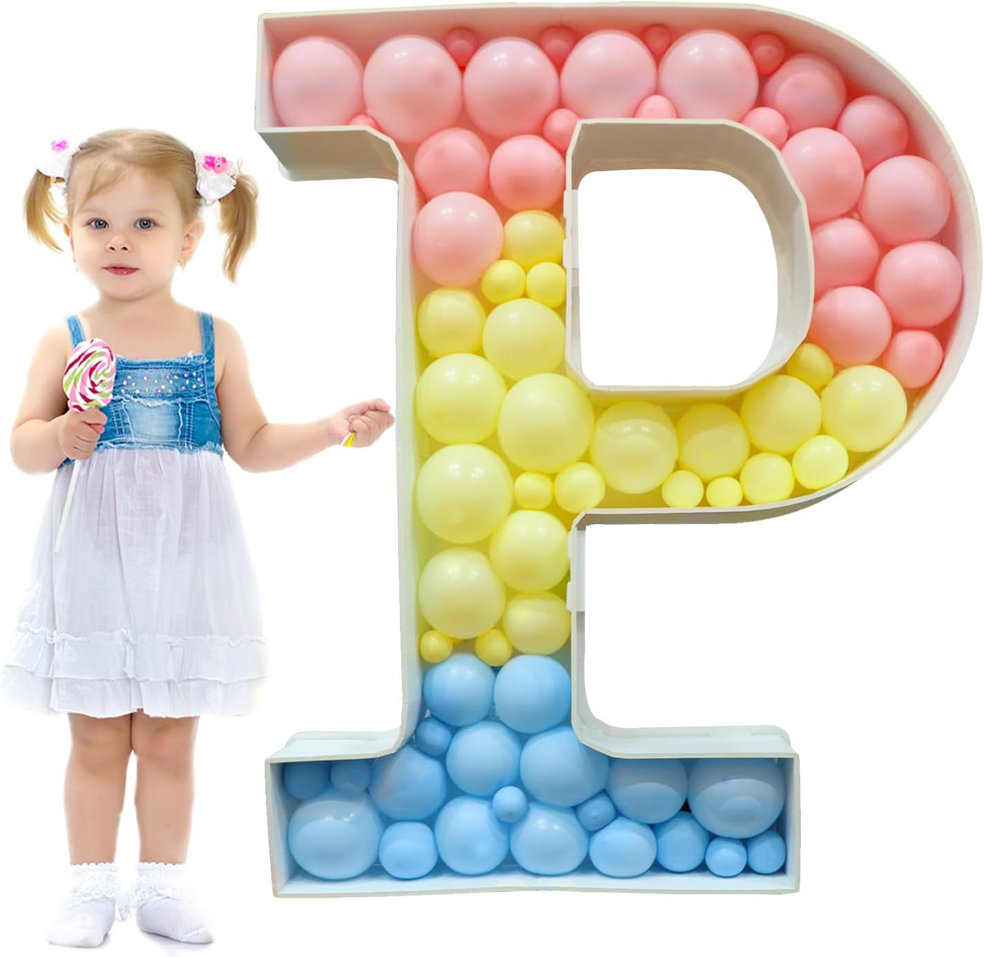 Mosaic Letters for Balloons, 3FT Marquee Letters Balloon Frame, Giant ...