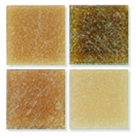 Mosaic Mercantile 0.38 x 0.38 in. Glass Authentic Square Mosaic Tile - Earth Color, 1 Lbs. Bag
