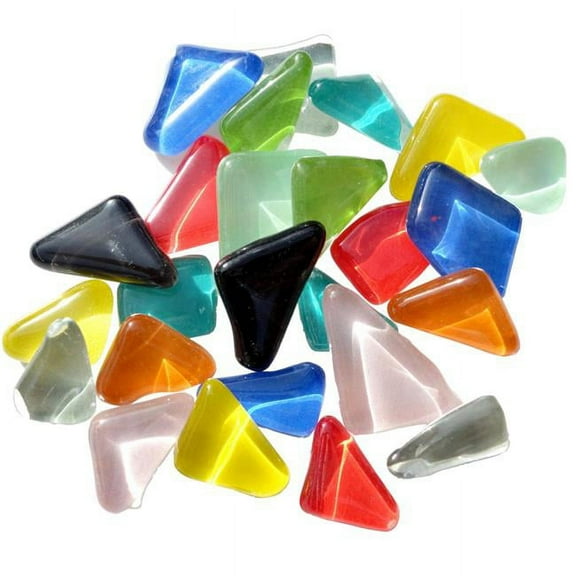Mosaic Mercantile 1540165 Mosaic Mercantile Crystal Angles, Assorted Colors - 1 lbs