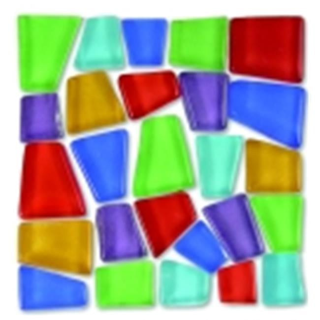 Mosaic Mercantile 0.75 - 0.37 in. Glass Crafters Cut Irregular Mosaic Tile, 5 Lbs.