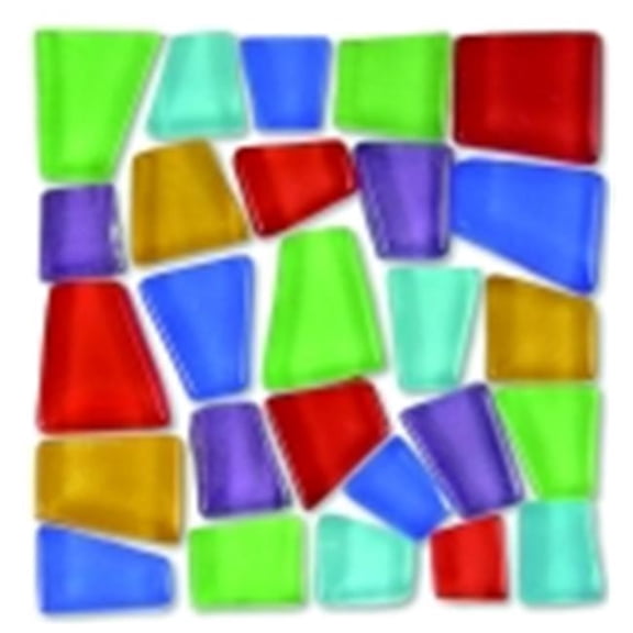 Mosaic Mercantile 0.75 - 0.37 in. Glass Crafters Cut Irregular Mosaic Tile, 5 Lbs.