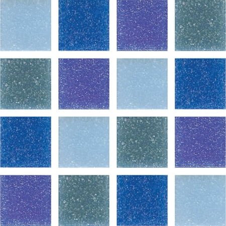 Mosaic Mercantile Mini Italian Glass Tile, 1/2 lb., Seascape