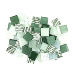 Mosaic Mercantile Patchwork Tiles - Grass/Mint Green, 6 oz