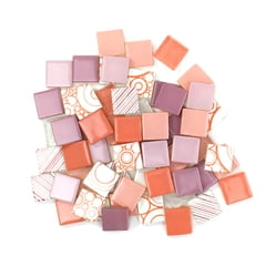 Mosaic Mercantile Patchwork Tiles - Pink/Coral, 6 oz