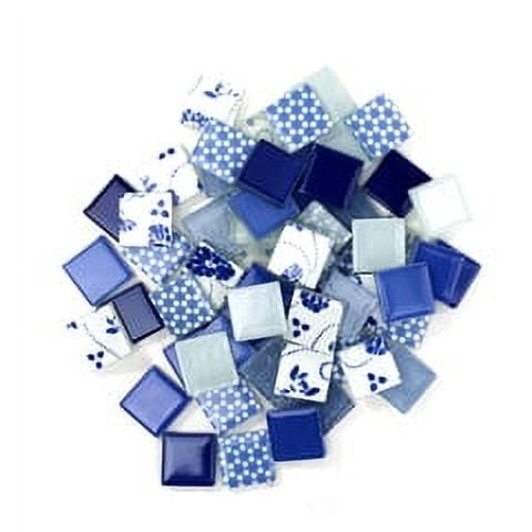 Mosaic Mercantile Patchwork Tiles - Royal/Ocean Blue, 1 lb