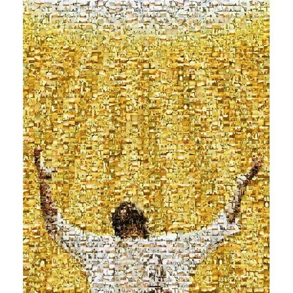 Mosaic Of A Jesus Christ Poster Print