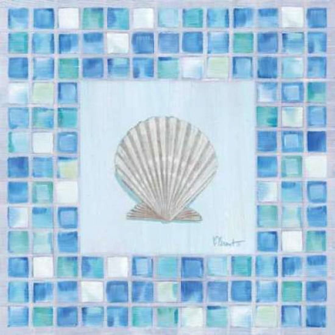 Mosaic Scallop Canvas Art - Paul Brent (24 x 24)