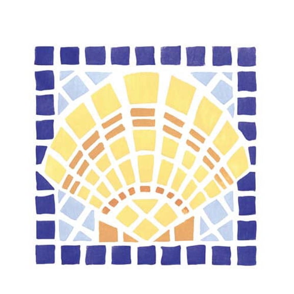 Mosaic Shell Stencil Wall Stencil SKU #2061 by Designer Stencils