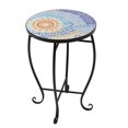 thumbnail image 1 of Mosaic Stained Glass Sun/Flower/Green Surface Flower Stand Sun Surface, 1 of 5