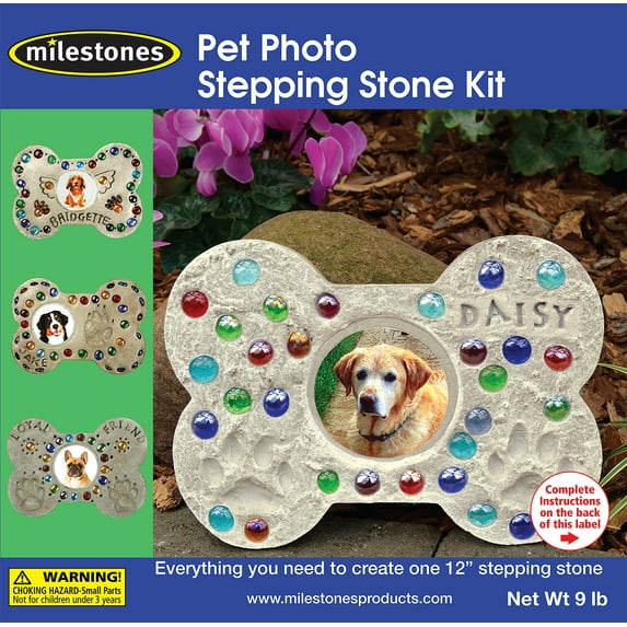 Mosaic Stepping Stone Kit-Pet Photo