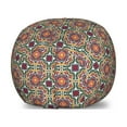 thumbnail image 1 of Mosaic Storage Toy Bag Chair, Moroccan Portugal Folk Art Style Ethnic Folkloric Floral Tiles Pattern, Stuffed Animal Organizer Washable Bag, Large Size, Forest Green Red Mustard, by Ambesonne, 1 of 3