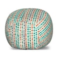 thumbnail image 1 of Mosaic Storage Toy Bag Chair, Repetitive Terrazzo Vertical Irregular Squared Shapes, Stuffed Animal Organizer Washable Bag, Small Size, Eggshell Multicolor, by Ambesonne, 1 of 3