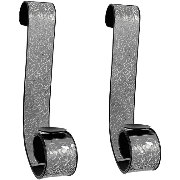 Mosaic Tealight Wall Sconce Candle Holders | Abstract Metal Wall Sconce Pair Extra Large