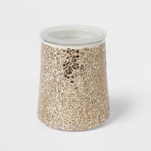 Mosaic Tile Metallic Gold Wax Warmer