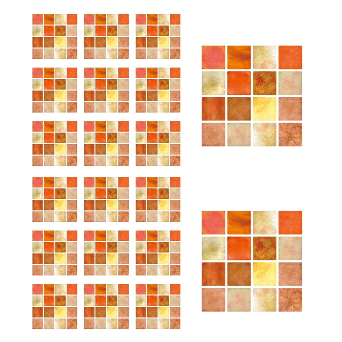 Mosaic Tile Self Adhesive Bathroom Wall Tiles, 3D Self Adhesive Tiles for Bathroom Kitchen Wall ...