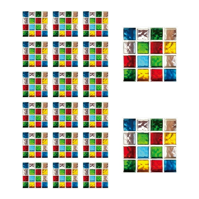 Mosaic Tile Self Adhesive Bathroom Wall Tiles, 3D Self Adhesive Tiles for Bathroom Kitchen Wall Tile Edges - 20 Sheets