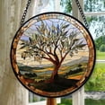 thumbnail image 1 of Mosaic Tree of Life Suncatcher Ornament Window Hanging Handmade Suncatchers Metal Chain Outdoor Garden Decor Gift for Women Christmas Thanksgiving, Stained 2025, Seasonal Holiday, 1 of 6