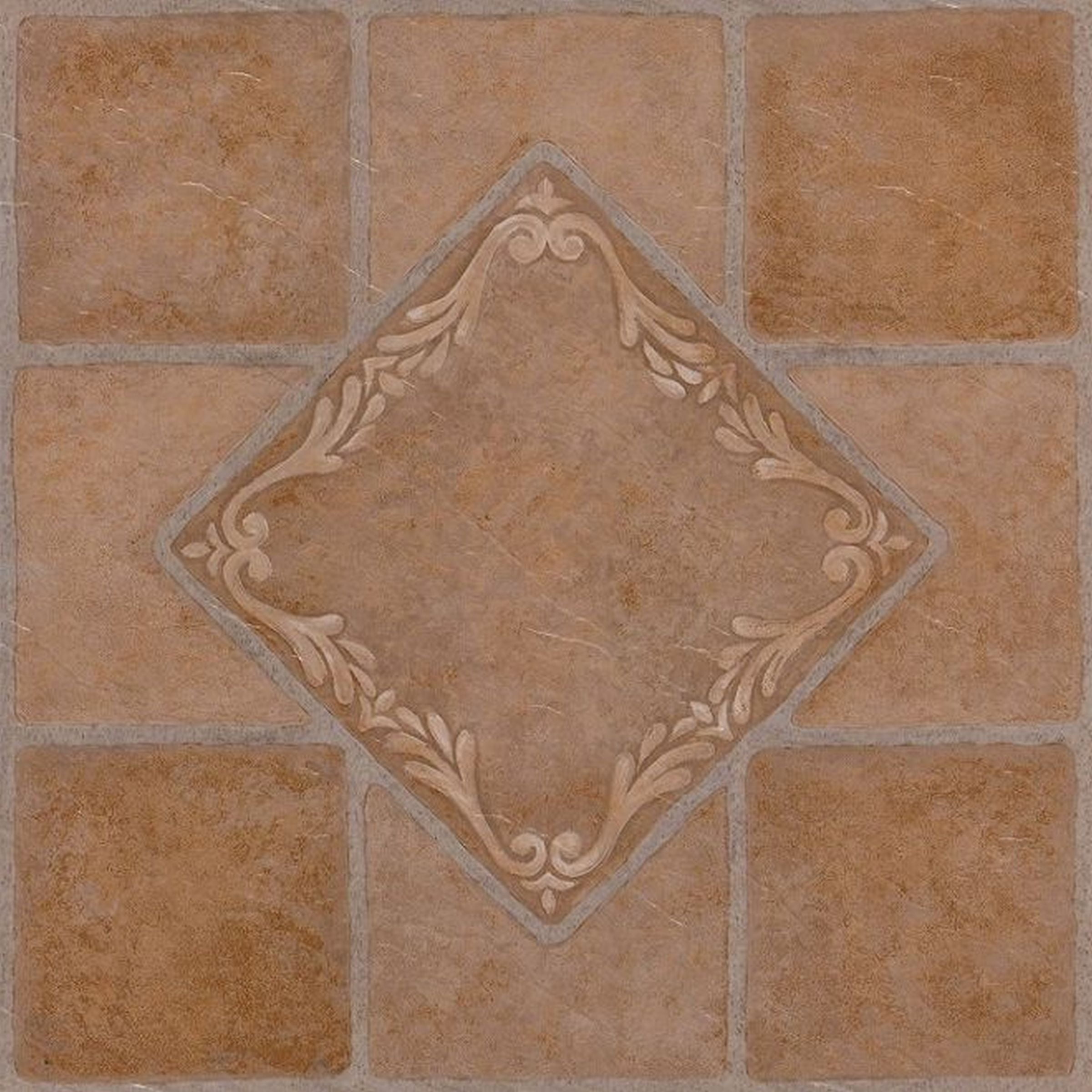 Mosaico Clasico South West Ceramic 12x12 Self Adhesive Vinyl Floor Tile - 20 Tiles/20 sq. ft.