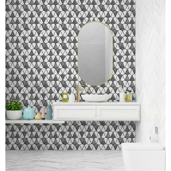 Mosaicowall 10-Sheet Peel and Stick Tile - 11.9"x11.8" Premium Kitchen Self Adhesive Backsplash Tile