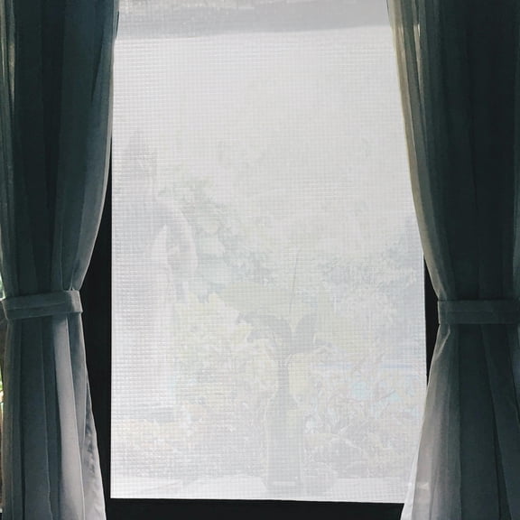Mosaics Pattern Window Privacy Film Self-adhesive Glass Window Sticker for Home 39.37"L x 17.72"W Clear