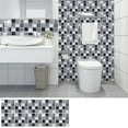 thumbnail image 1 of Mosaics Tile Stickers, Peel and Stick Wallpaper, Waterproof Self-Adhesive Removable Wall Tile Stickers for Kitchen, 10Pcs Square Wallpaper Stickers 3.9x3.9 Inch, 1 of 9