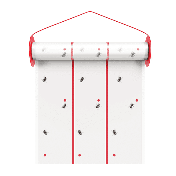 Mosalogic Giant Glue Fly Trap , 16.4 FT Long Adhesive Fly Traps, Flying Insect Paper Roll for Outdoor & Indoor, Sticky Bug Catcher Pest Control for Garage, Barn, Greenhouse & Garbage Room