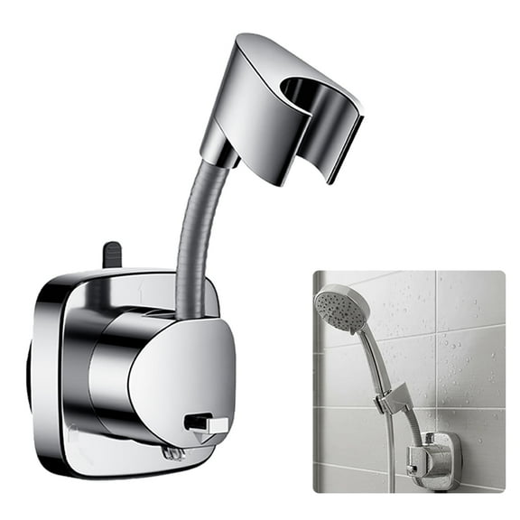 Mosawomo Drainless Shower Head Bracket Suction Cup Installation Suitable for Smooth Flat and Seamless Walls Easy to Use and Simple to Install.
