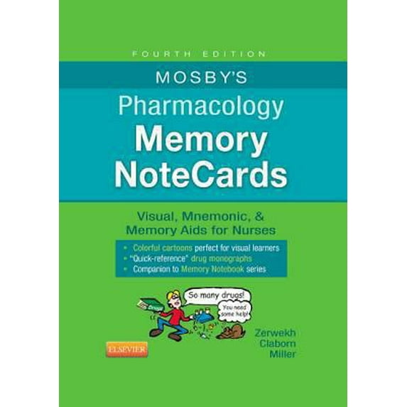 Pre-Owned Mosby's Pharmacology Memory NoteCards: Visual, Mnemonic, & Memory Aids for Nurses (Unknown) 0323289541 9780323289542