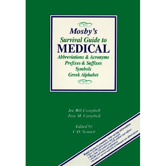 Pre-Owned Mosby's Survival Guide to Medical Abbreviations, Acronyms, Symbols, and Prefixes (Paperback)