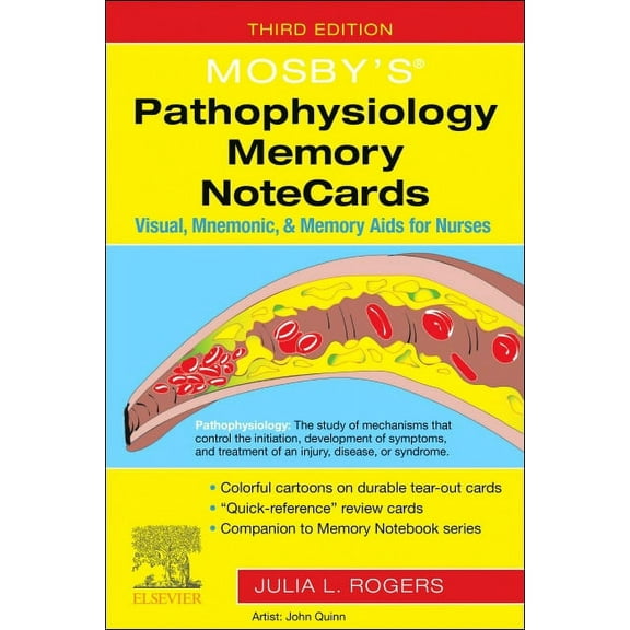 Mosby's(r) Pathophysiology Memory Notecards: Visual, Mnemonic, and Memory AIDS for Nurses, (Spiral-Bound)