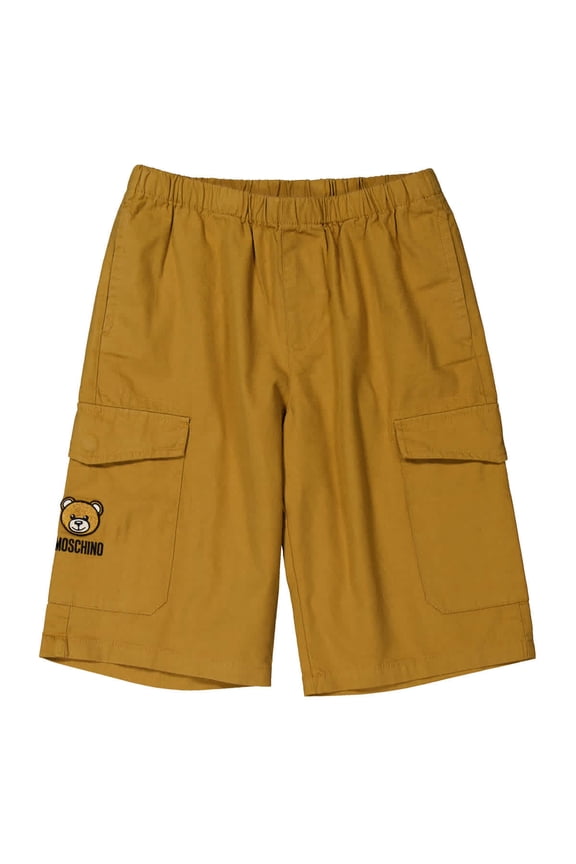 Boys Teddy Patch Bermuda Shorts, Size 12Y