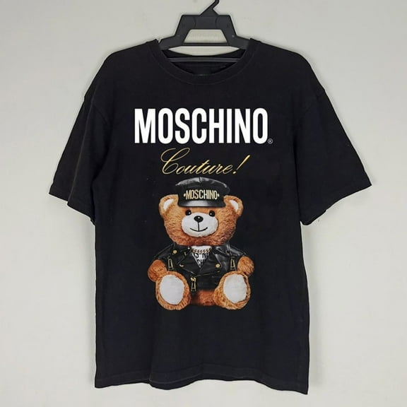 Moschino Couture Vintage 90s Shirt, Moschino Teddy Bear Police Funny T shirt