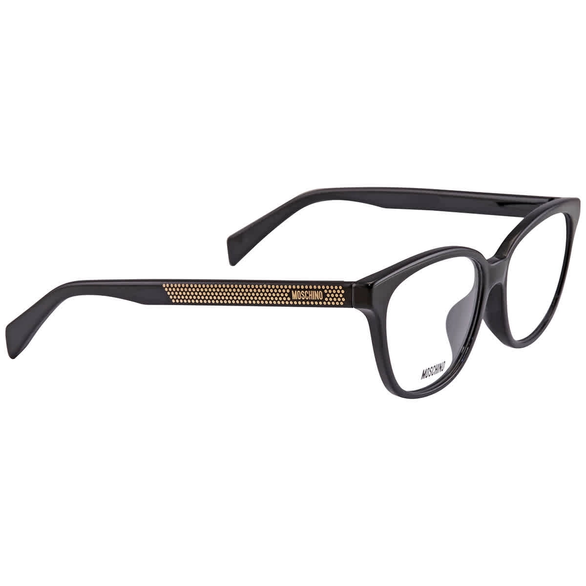 Moschino Ladies Black Rectangular Eyeglass Frames MOS527 