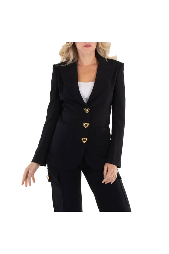 Ladies Black Tailored Couture Blazer, Brand Size 38 (US Size 4)