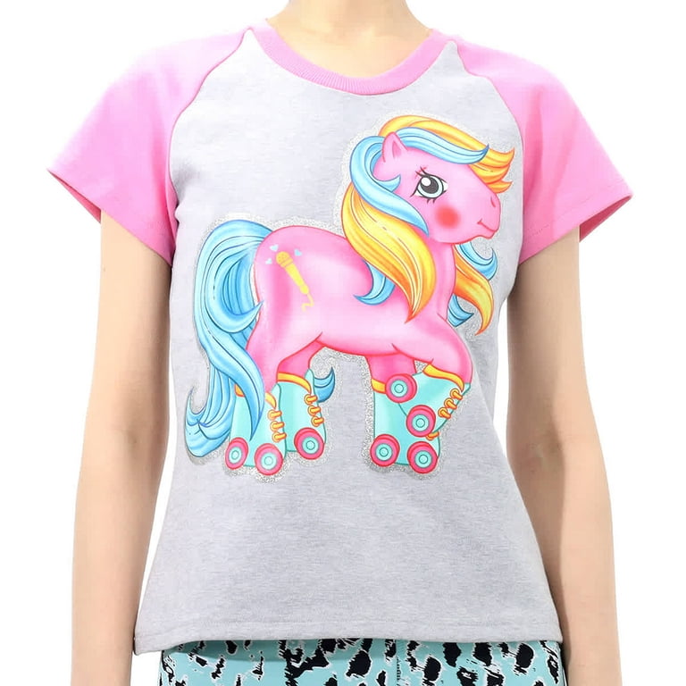 Moschino Ladies My Little Pony Print Cotton T-shirt, Brand Size 42 (US Size  8)