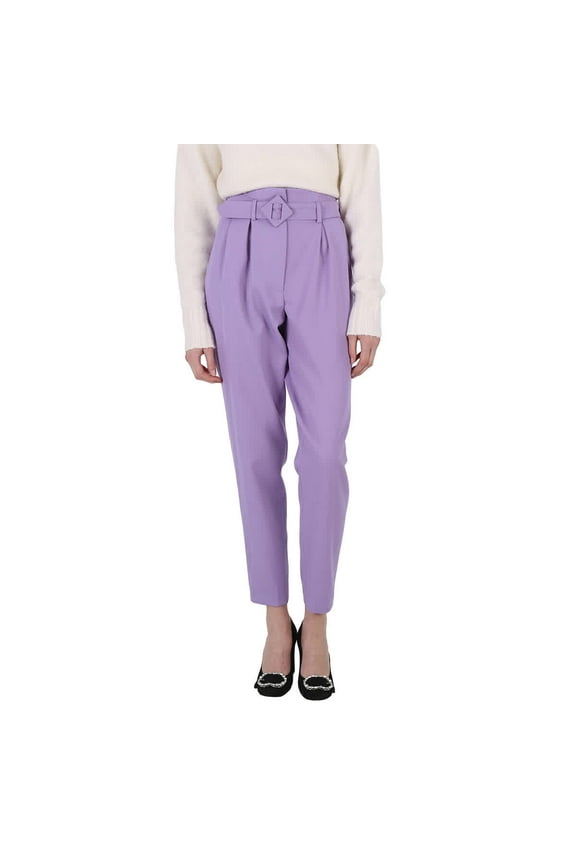 Ladies Violet Straight Leg Trousers, Brand Size 38 (US Size 4)
