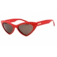 thumbnail image 1 of Moschino MOS006/S 0C9A IR Women's Red Plastic Frame Sunglasses, 1 of 5