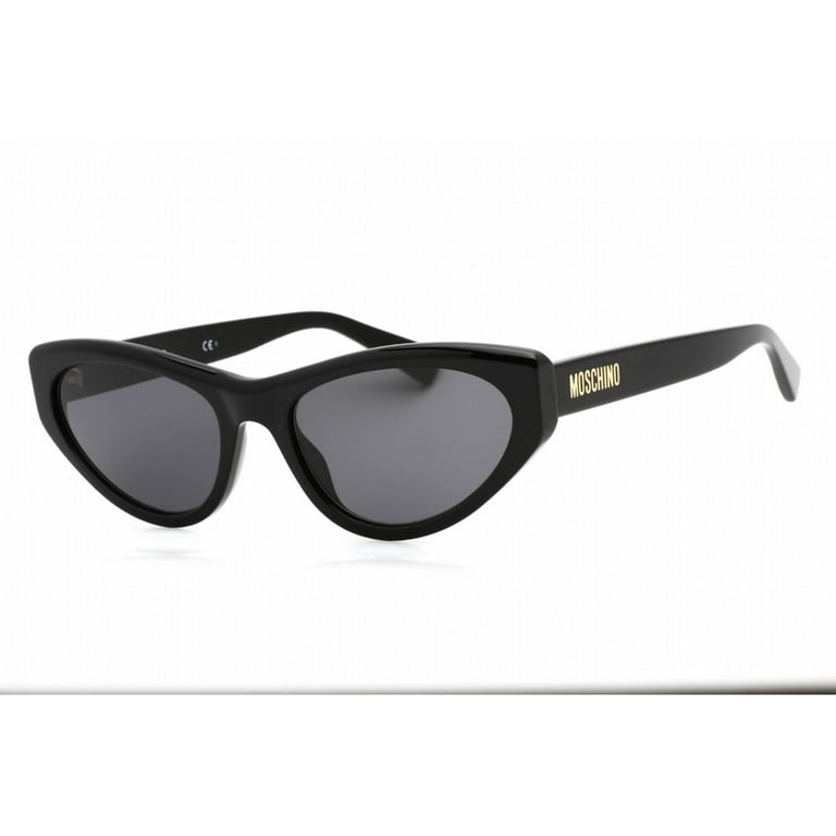 Moschino MOS077/S 0807 IR Women's Black Cat Eye Frame Sunglasses
