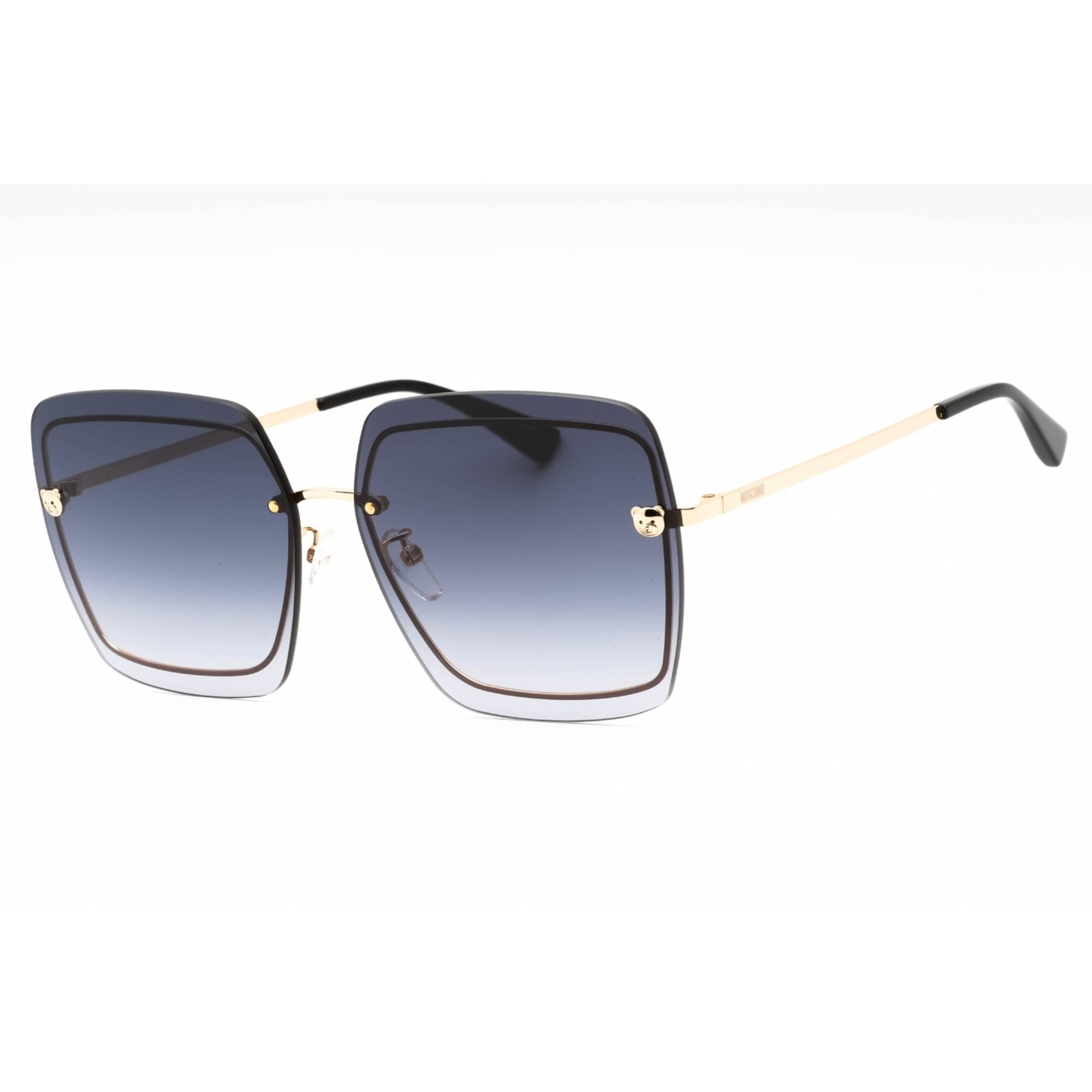 Moschino スクエアフレムサンクラス MOS085GS 09QHA Moschino MOS085/G/S 0KB7 9O Women's Grey Butterfly
