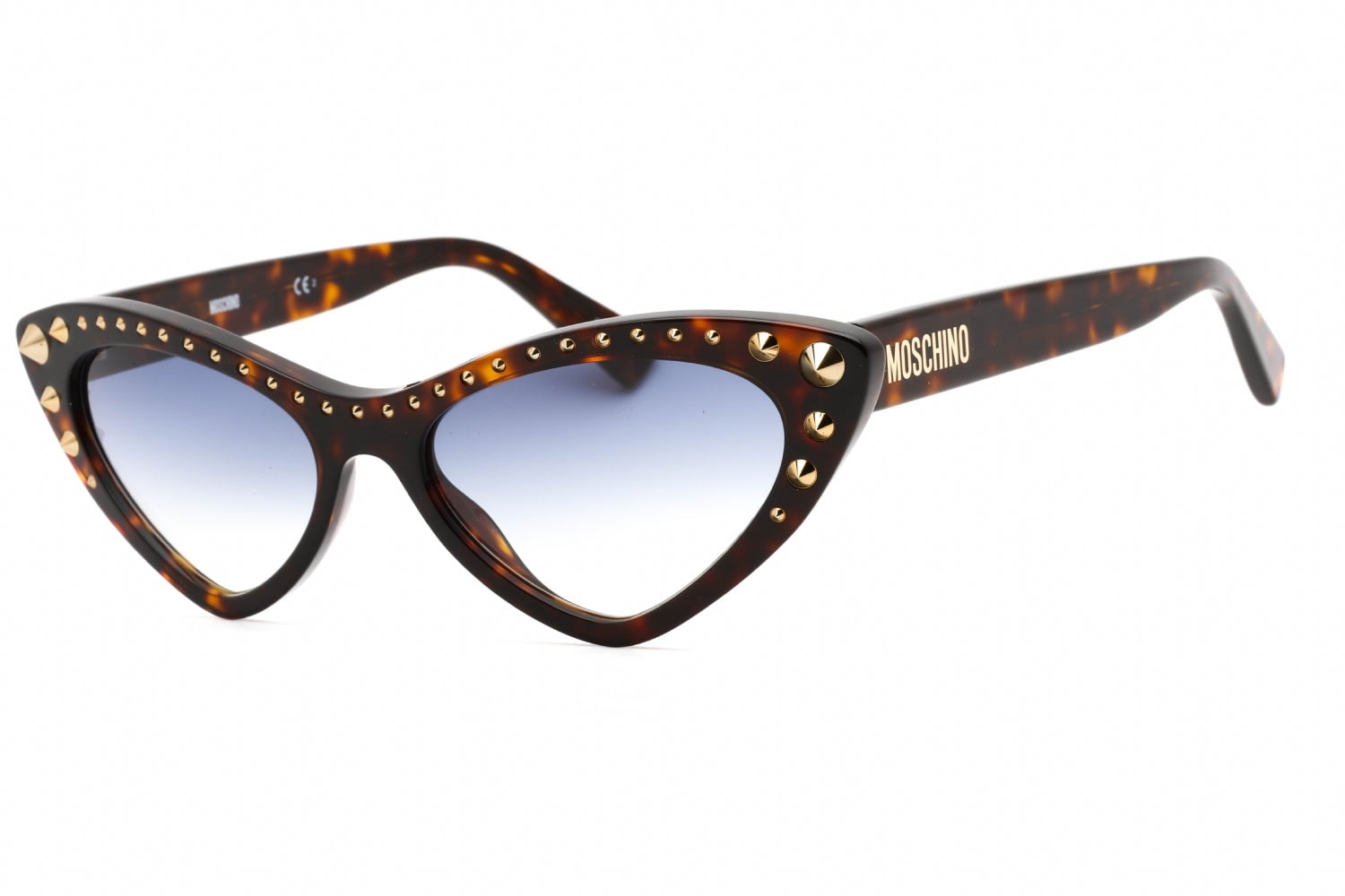 NEW MOSCHINO SUNGLASSES HAVANA BLUE WOMEN EYEWEAR MOSCHINO MOS 093/S 0086 08 Love Moschino Women main image 2