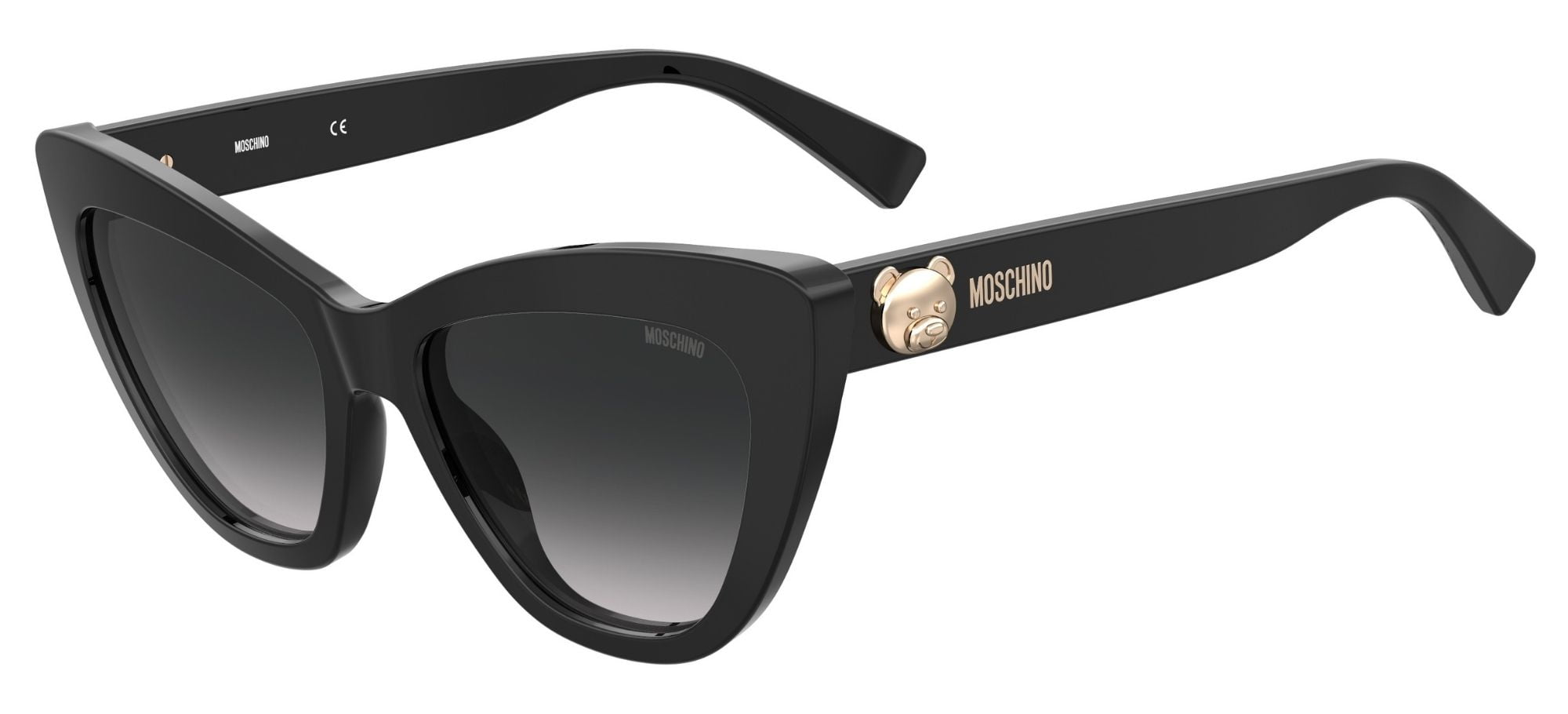 Moschino - MOS122/S, Cat Eye acetate women BLACK/DARK GREY  display picture 3
