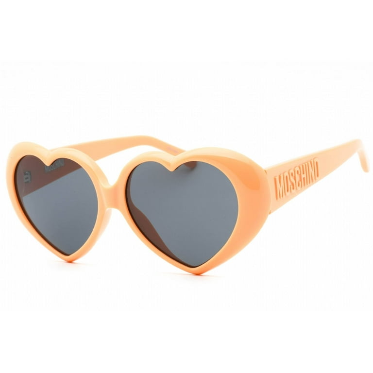 モスキーノ   12y Moschino Women's Orange Cat Eye Sunglasses, Full Rim Frame, UV